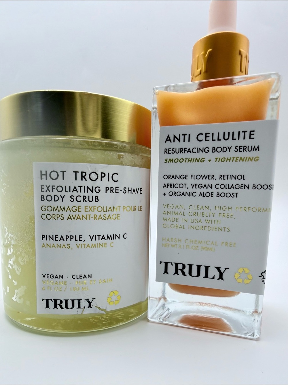 Truly Beauty Hot Tropic body scrub + anti-cellulite serum